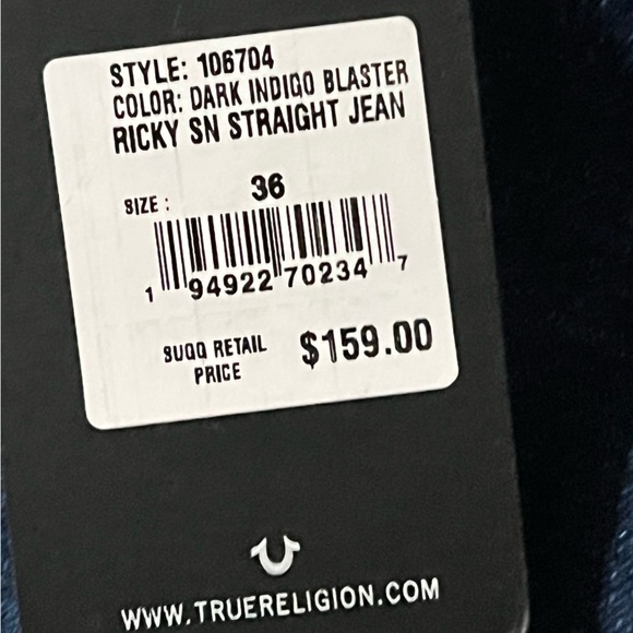 True Religion Ricky Relaxes Straight Jeans - Picture 3 of 3